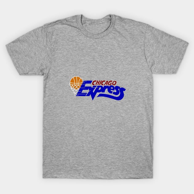 Vintage Chicago Express Basketball T-Shirt by LocalZonly